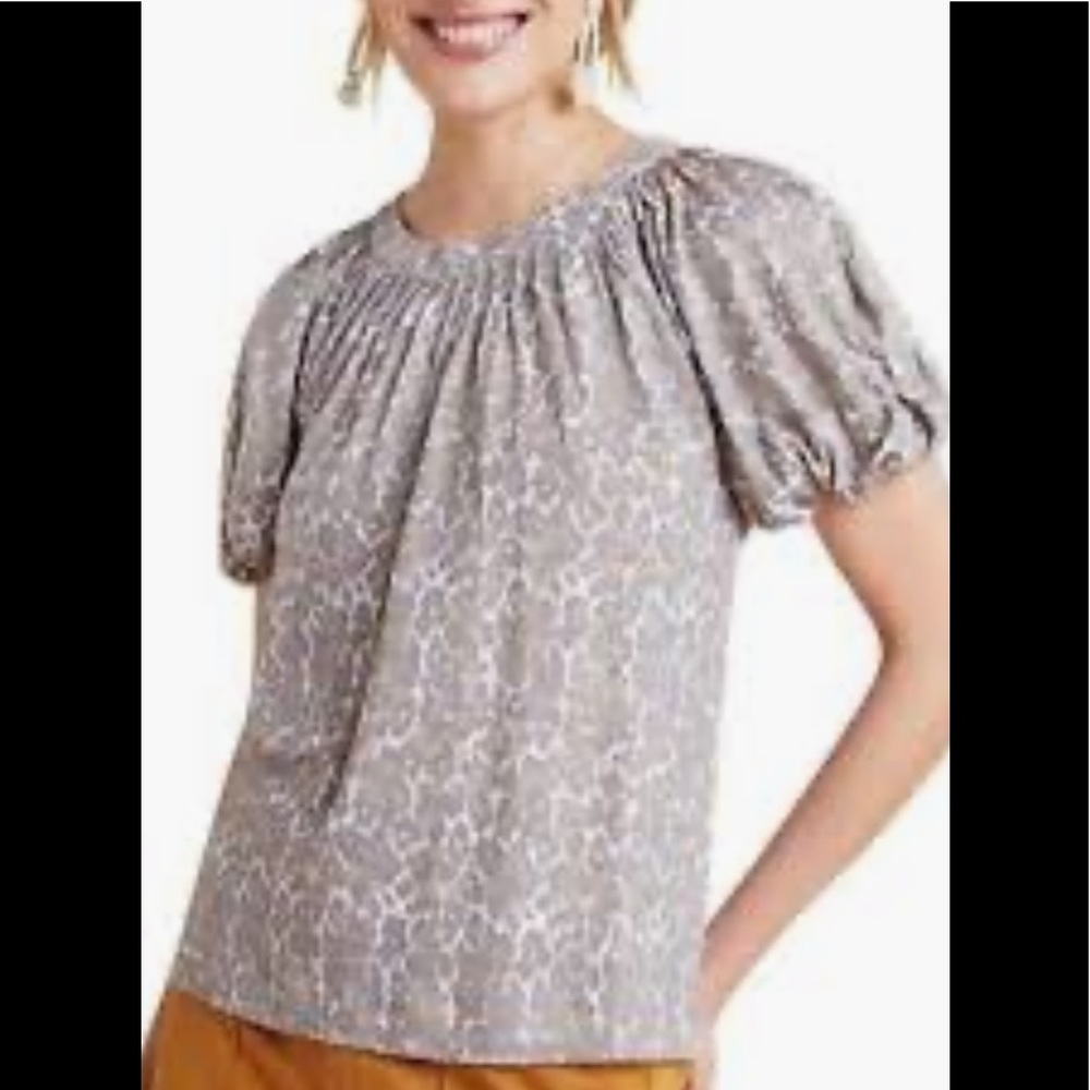 Maeve‎ for Anthropologie leopard cotton top. NWOT